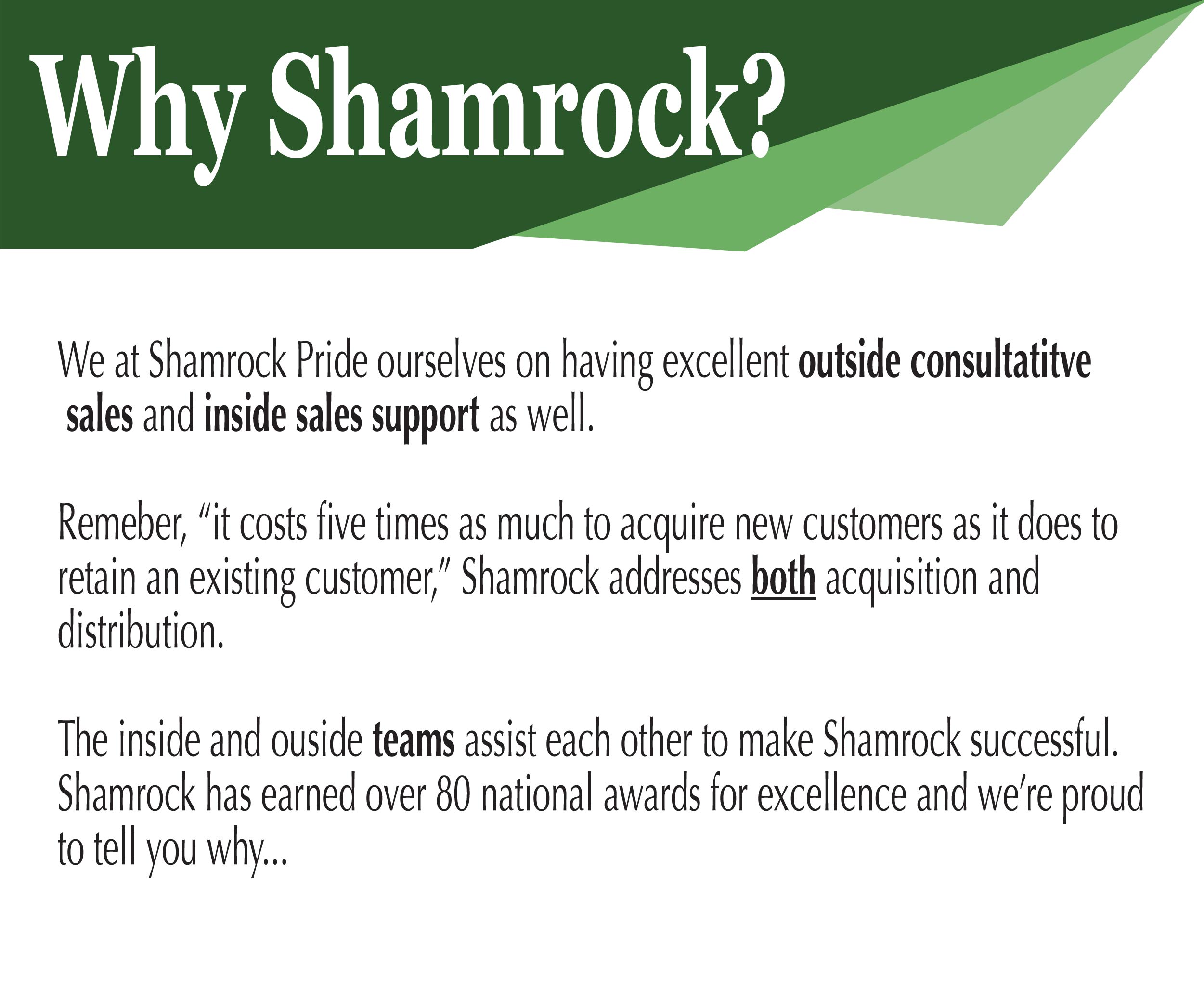 shamrock resume