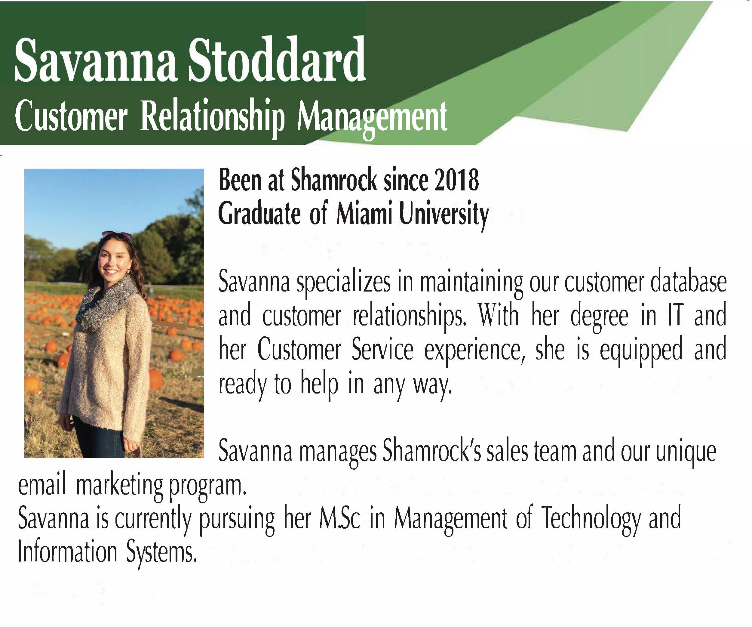 shamrock resume
